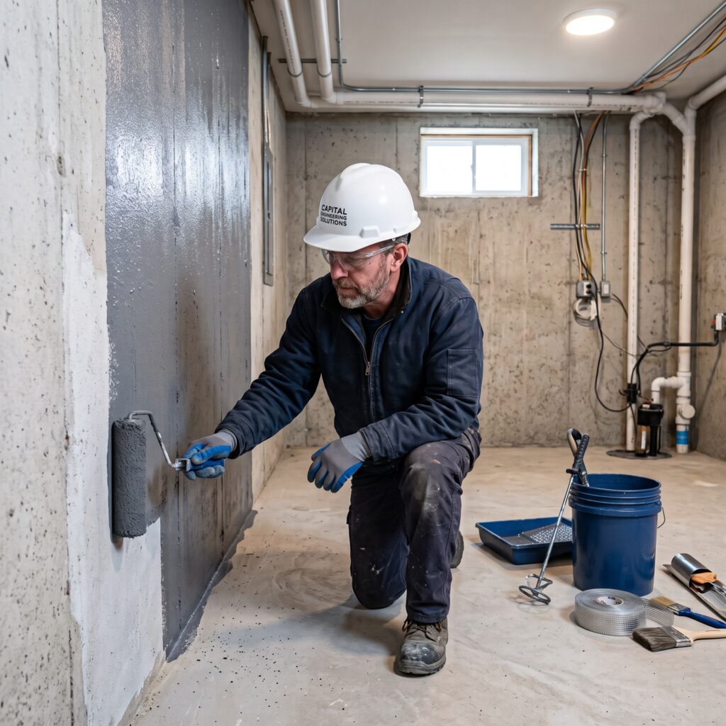 Basement Waterproofing treatment