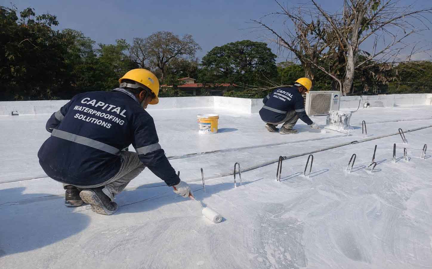 Capital Waterproofing solution applied on a roof in Lahore